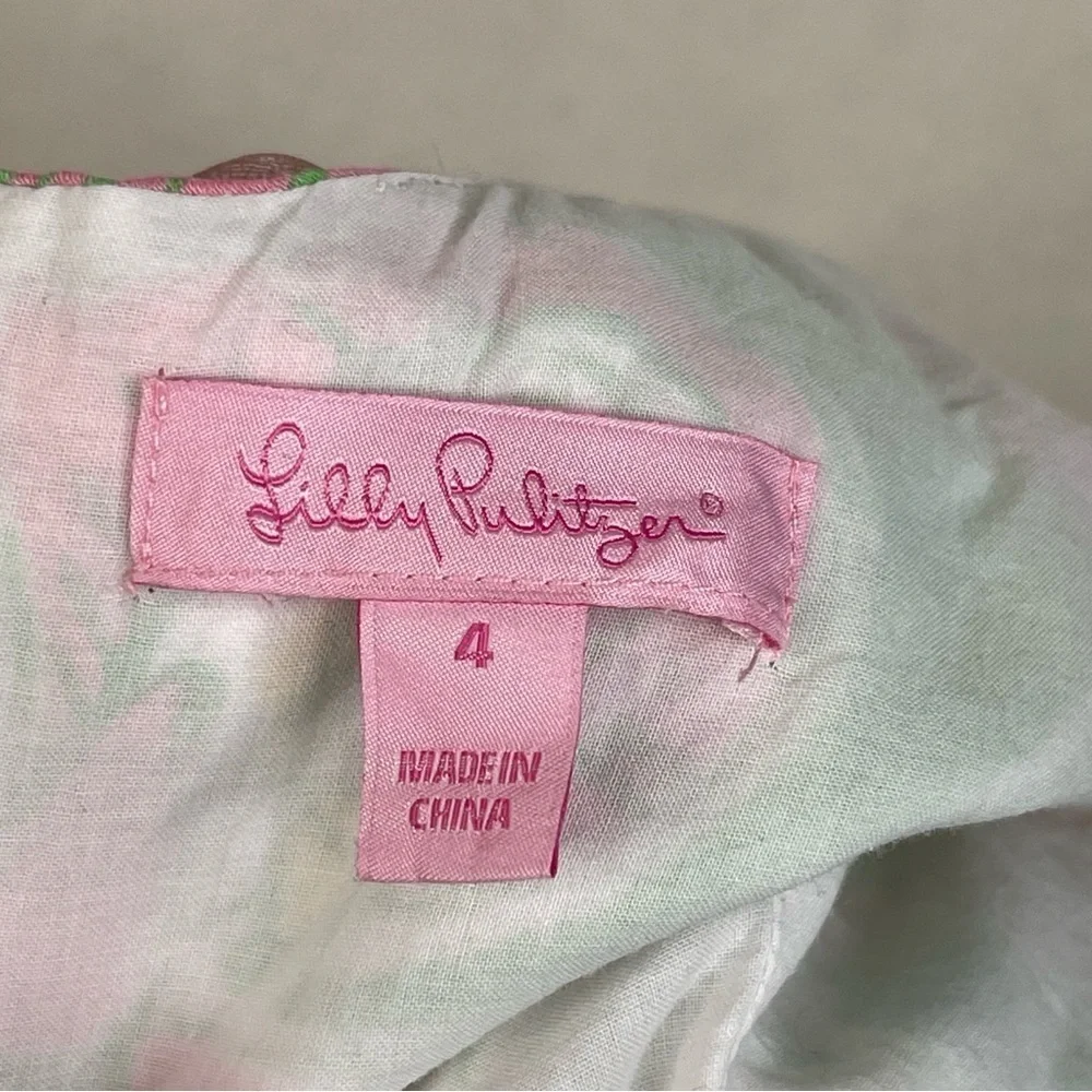 Lilly Pulitzer Nina Shift Dress Chin Chin Size 4 SIRENS - Picture 10 of 13